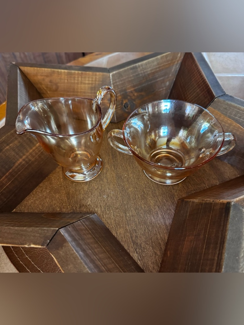 Fostoria Creamer & Sugar Bowl Set✨